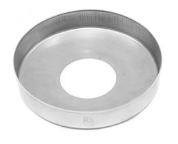 Tapa para tubo 40/90 mm, AISI 304, SATINADO