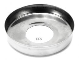 Tapa para tubo 40/95 mm, AISI 304, Pulido