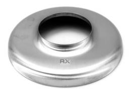 Tapa para tubo 40/95mm, AISI 304, SATINADO