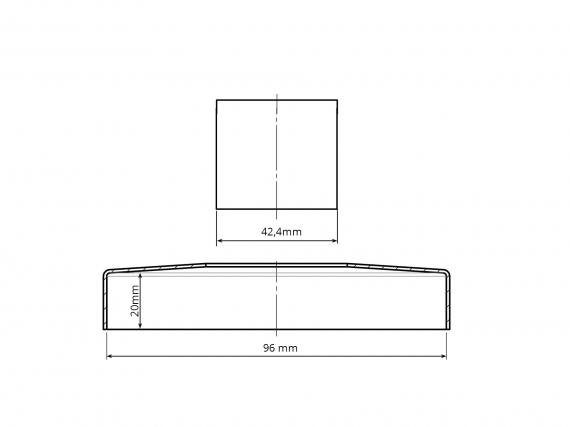 Foto Tapa para tubo 42,4/96mm, AISI 304, SATINADO