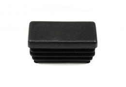 Tapa plástica final para perfil 20x40 mm, negra