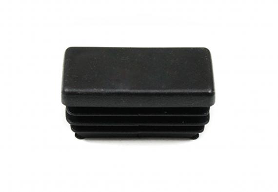Foto Tapa plástica final para perfil 20x40 mm, negra