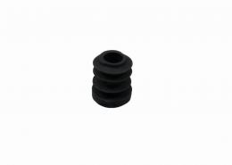 Tapa plástica para tubo de 12 mm, negra
