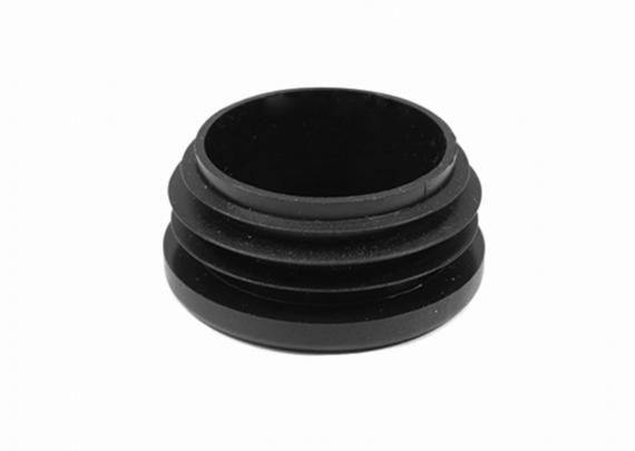 Foto Tapa plástica para tubo de 33,7 mm, negra