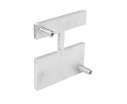 Tapa terminal de CONEXIÓN EN Y RANURA 55x50mm, AISI 304, BRUTO