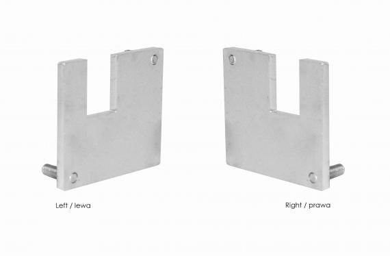Foto Tapa terminal IZQUIERDA EN Y de RANURA 55x50mm, AISI 304, EN BRUTO