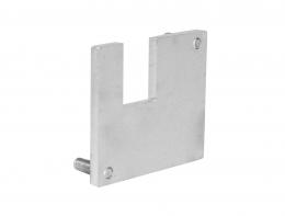 Tapa terminal IZQUIERDA EN Y de RANURA 55x50mm, AISI 304, BRUTO