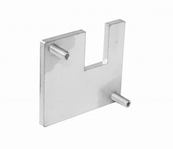 Foto Tapa terminal IZQUIERDA EN Y de RANURA 55x50mm, AISI 304, EN BRUTO