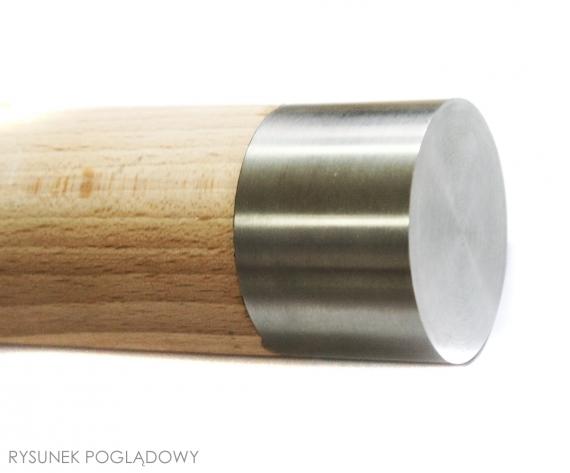 Foto Tapa terminal para pasamanos de madera 42,4mm, AISI 304, SATINADO