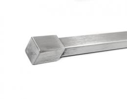 Tapa terminal para perfil 10x10x2 mm, AISI 304, SATINADO