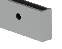 Tapa terminal para perfil ETP.002.02.AL.A - DERECHA, SATINADO