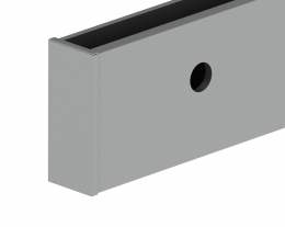 Tapa terminal para perfil ETP.002.02.AL.A - IZQUIERDA, SATINADO