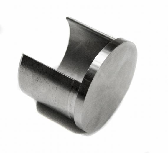 Foto Tapa terminal para ranura 42,4x1,5mm, AISI 304, SATINADO