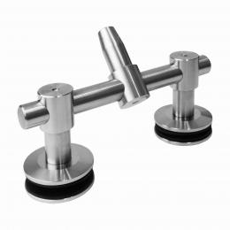 Tensado de doble fijación - vidrio, AISI 304, SATINADO