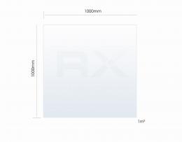 Vidrio VSG ESG 66.4, 1x1 m, cantos satinados, MAT FLOAT