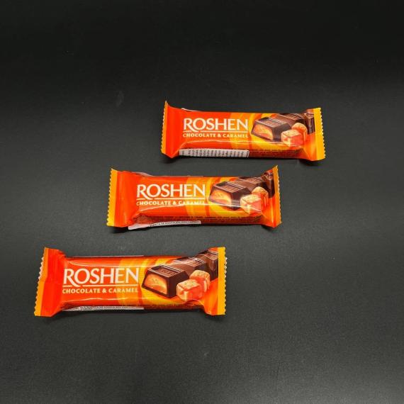 Foto Chocolatina Roshen relleno con caramelo 30g