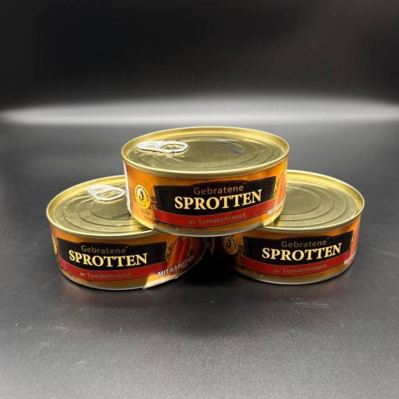 Foto Espadines en salsa de tomate y zanahoria 240g