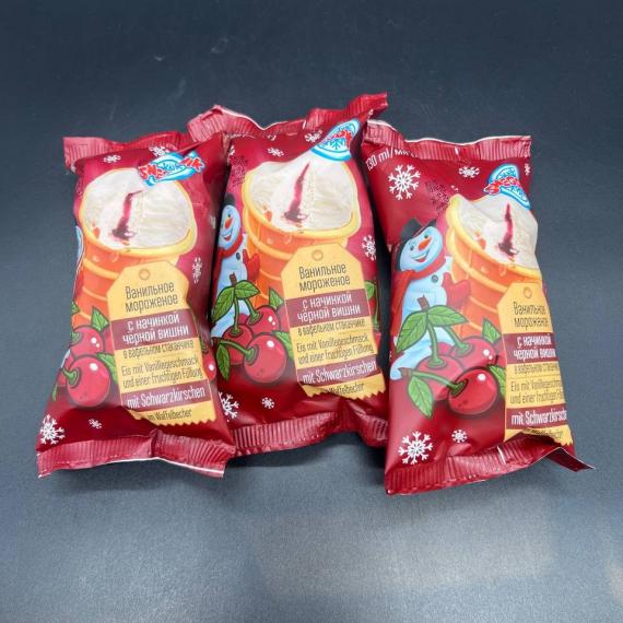 Foto Helado barquillo relleno de cereza 75g