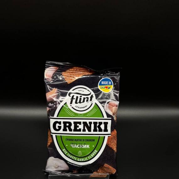 Foto Picatostes de pan centeno con ajo Flint 70g