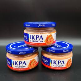 Caviar de capelán con trozos de salmón ahumado Veladis 160g