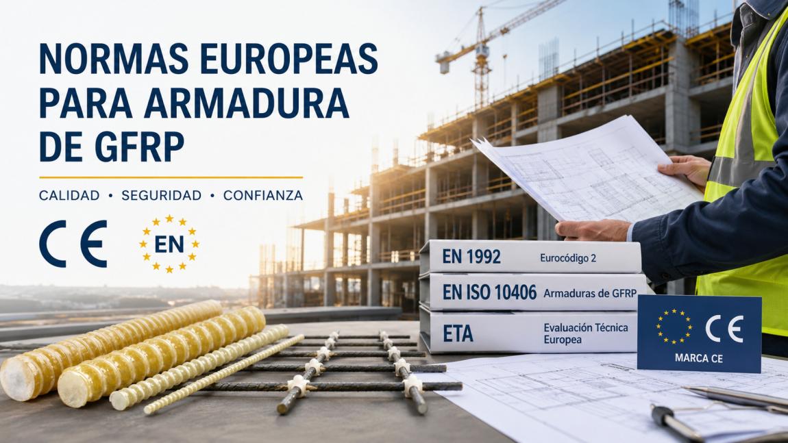 Normas europeas que regulan el uso de la armadura de fibra de vidrio en la construcción
