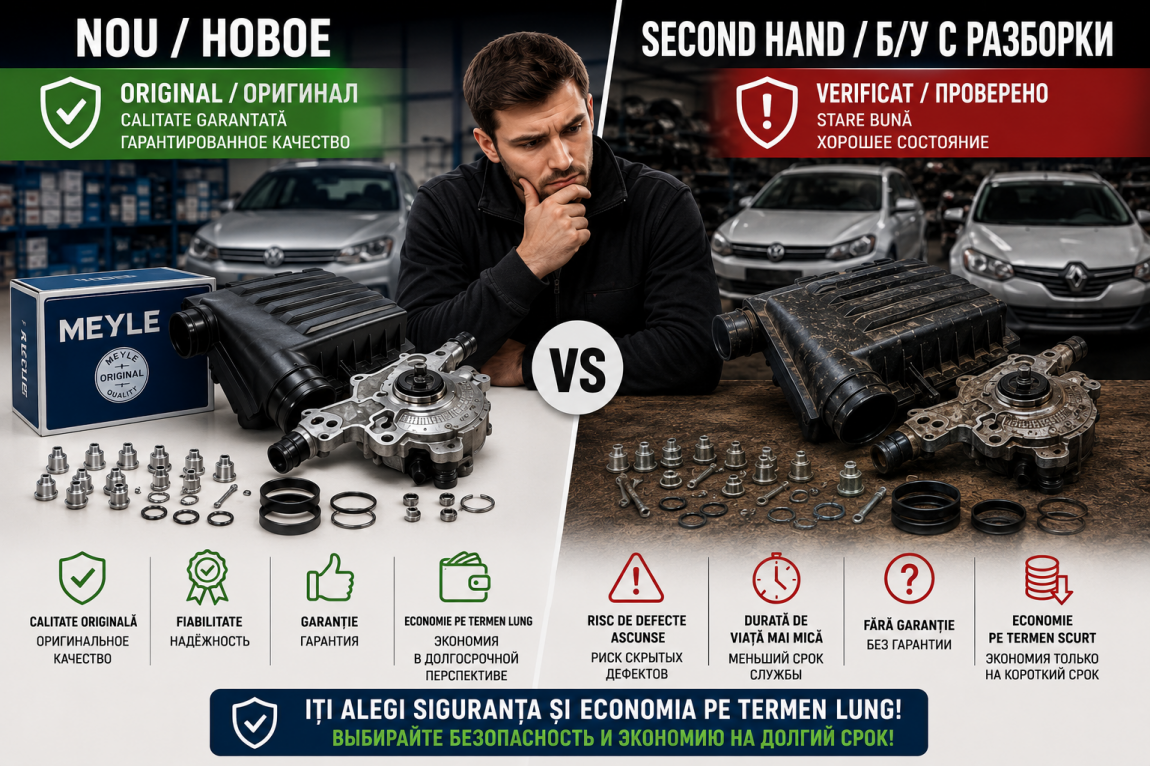 Б/у vs новые автозапчасти: сколько реально экономит водитель в Молдове