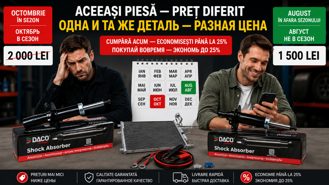 Когда дешевле покупать автозапчасти: сезонные скидки и акции
