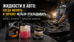 Жидкости в авто: когда менять масло, антифриз, тормозную жидкость