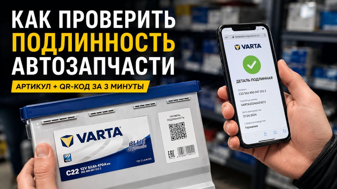 Как проверить подлинность автозапчасти по артикулу и QR-коду: инструкция