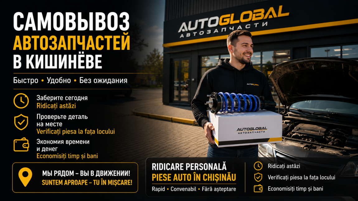 Самовывоз автозапчастей в Кишинёве: адреса и режимы работы