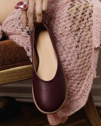 Балетки жіночі OMG ALICE бордові