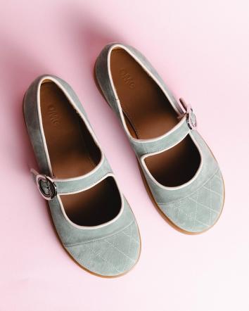 Балетки жіночі OMG CHANCE ЗАМША м'ятні р.39