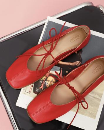 Балетки жіночі OMG LACONIC червоні