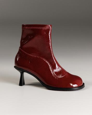 Ботильйони жіночі OMG ART ШКІРА ЛАК бургунді