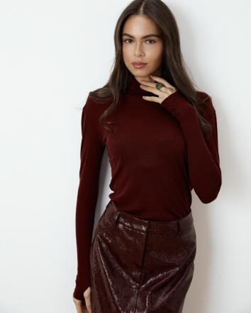 Burgundy Longsleeve Warm Neck
