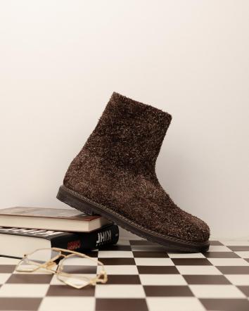 Черевики жіночі OMG ANATOMIC SOCKS HAIRY ВОВНА коричневі