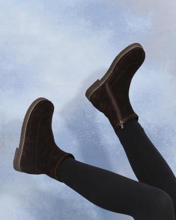 Черевики жіночі OMG ANATOMIC SOCKS SUEDE БАЙКА гіркий шоколад