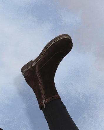 Черевики жіночі OMG ANATOMIC SOCKS SUEDE ШКІРА гіркий шоколад