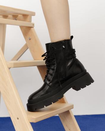 Черевики жіночі OMG BLACK SHADOW ВОВНА чорні