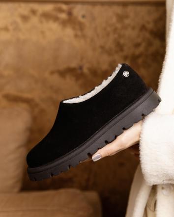 Черевики жіночі OMG SNOW БІЛА ВОВНА чорні