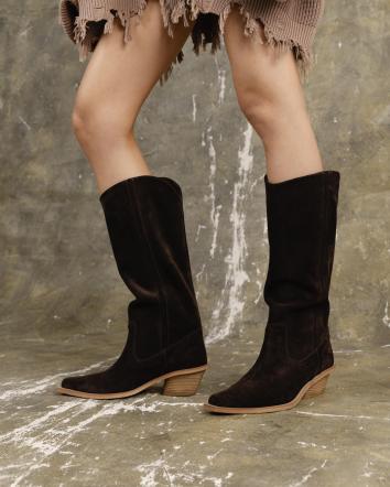 Чоботи жіночі OMG GOCOWBOY БАЙКА коричневі