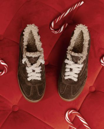 Кеди жіночі OMG CANDY WOOL коричневі