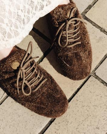 Кеди жіночі OMG RETRO HAIRY коричневі