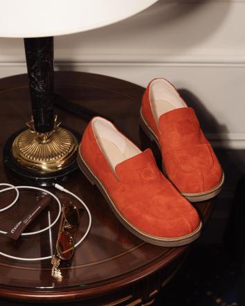 Лофери жіночі OMG MAGIC ЗАМША коралові