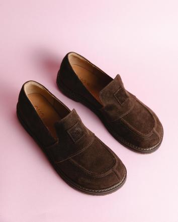 Лофери жіночі OMG NEW MAGIC ШКІРА гіркий шоколад р.40