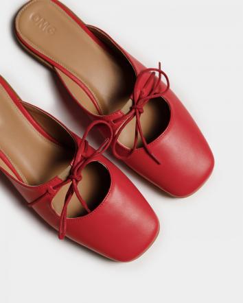 Мюлі жіночі OMG LACONIC червоні