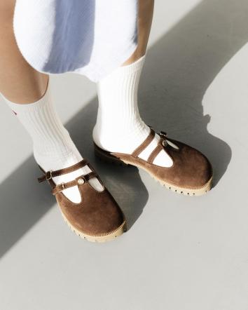 Сабо жіночі OMG COMFORT ЗАМША коричневі