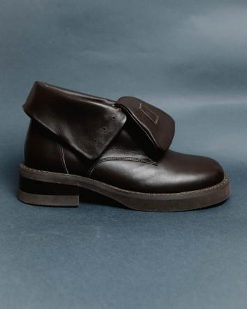 Черевики жіночі OMG CLASSIC ШКІРА коричневі р.40