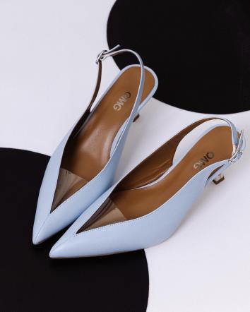 Слінгбеки жіночі OMG SUN HEELS блакитні