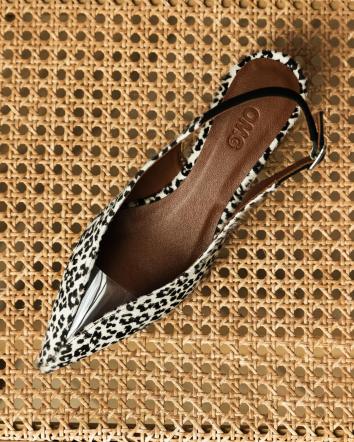 Слінгбеки жіночі OMG TOP HEELS white leo